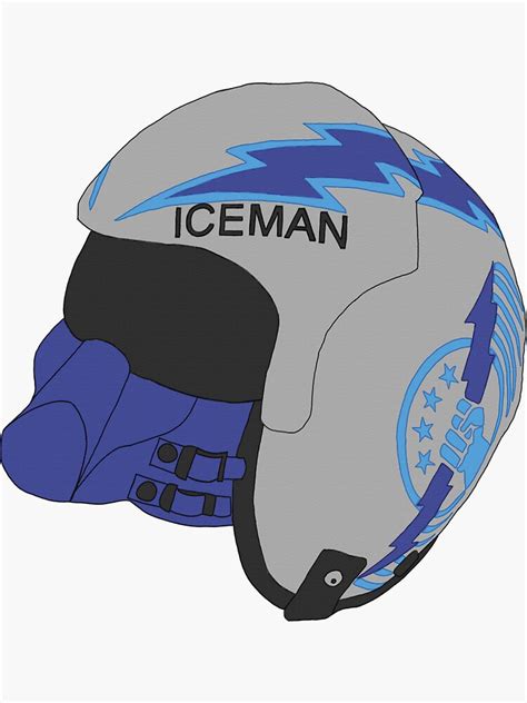 "Iceman Kazansky Top Gun Flight Helmet" Sticker for Sale by carlyinrome ...