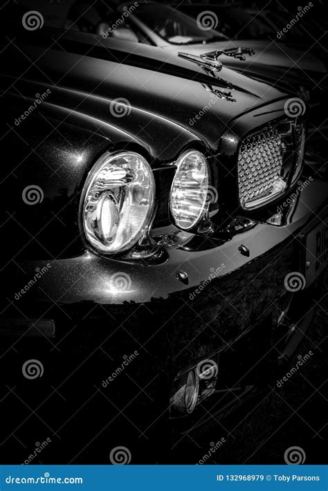 The Front Lights of a Luxury Car Editorial Stock Image - Image of ...