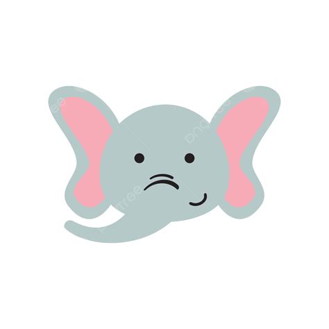 Cute Elephant Head Cute Elephant Head Png And Vector With