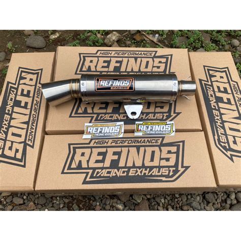 Jual Silencer Refinos Knalpot Motor Racing Samlong Inlet 38 Mm Saringan