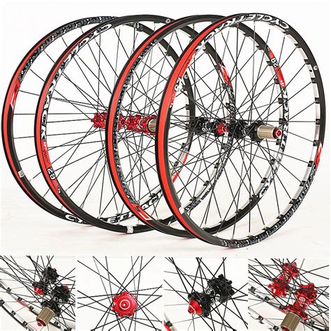 Bicycle Wheel 29 inch MTB 28 Holes 6061 aluminum alloy CNC Disc brake wheels 4 bearing wheels 8 ...