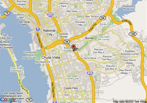 Chula Vista Map Free Download - Map of Chula Vista - ToursMaps.com