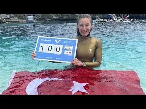 Milli sporcu Şahika Ercümen Dünya Serbest Dalış Kupası nda 100 metrede