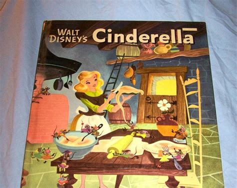 Walt Disney's Cinderella Board Book-1950-a Big Golden Book - Etsy