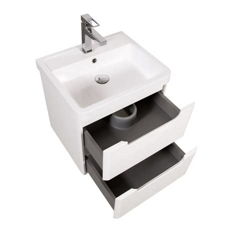 Tailored Monza Gloss White Mm Floor Standing Vanity Unit Basin