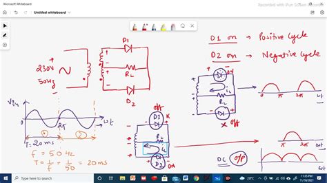 Center Tap Full Wave Rectifier Circuit Using LT Spice YouTube