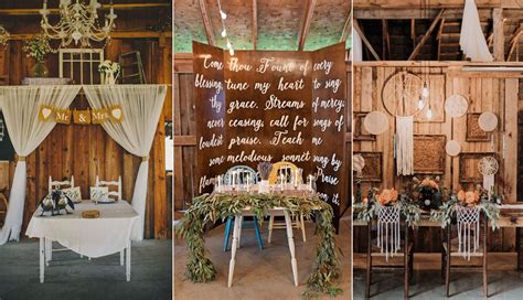 Top 20 Sweetheart Table Decor Ideas For Barn Weddings Roses Rings