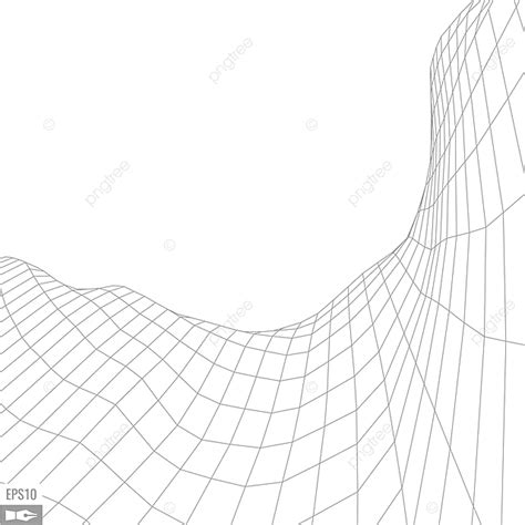 Wireframe Landscape Vector Hd Png Images Wireframe Landscape On White