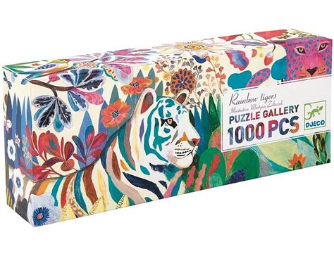 Djeco Puzzle Gallery Rainbow Tigers 1000Teile Puzzle 1000 Teile