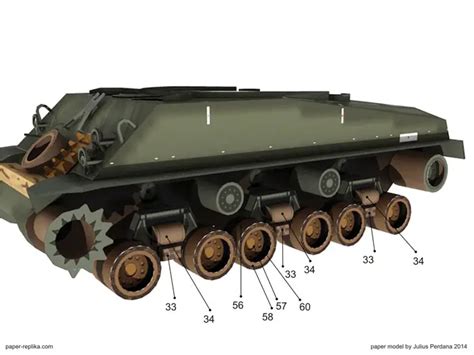 Sherman "Fury" M4A3E8 Tank Paper Model