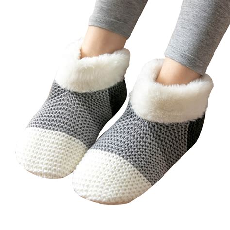 Lisingtool Slipper Socks Winter Women Socks Christmas Socks Cozy Fuzzy