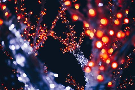 Garlands Illumination Lighting Light Glare Bokeh Hd Wallpaper