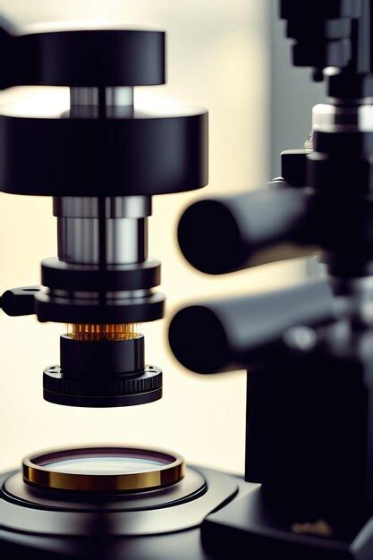 Premium Photo Laboratory Equipment Optical Microscope Closeup