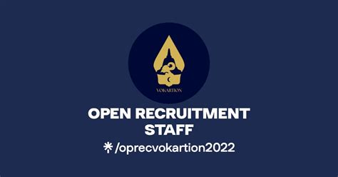 Open Recruitment Staff Linktree