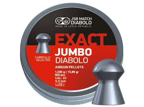 Plombs JSB Exact Jumbo Calibre 5 5mm X250 Pour Le Tir Sportif