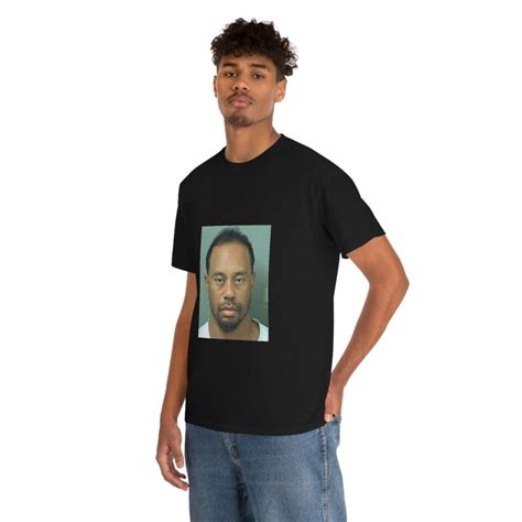 Tiger Woods Mugshot Golf T Shirt Golfer Shirt Funny Golf Shirt For