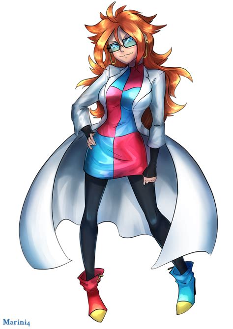 Dragon Ball Fighter Z Android 21 True Form By Marini4art On Deviantart