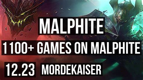 Malphite Vs Mordekaiser Top 7 0 6 1100 Games 1 2m Mastery