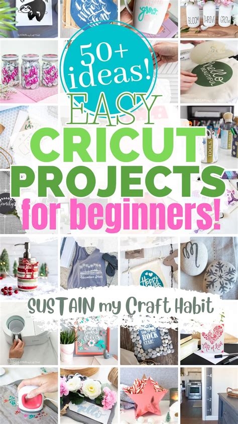 Cricut Projects For Beginners - 50 Easy Ideas – Sustain My Craft Habit