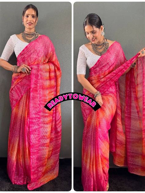 glamorous soft naylon sequence saree  fancy white chipali blouse