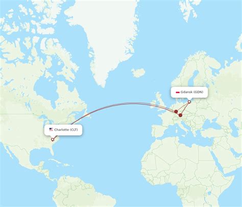 All Flight Routes From Gdansk To Charlotte Gdn To Clt Flight Routes