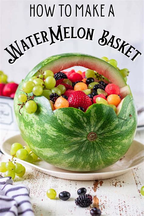 Carved Watermelon Basket