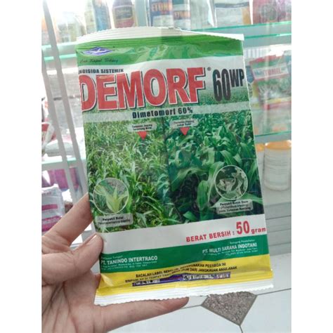 Jual Fungisida Sistemik DEMORF 60 WP 50 Gram Obat Penyakit Bulai