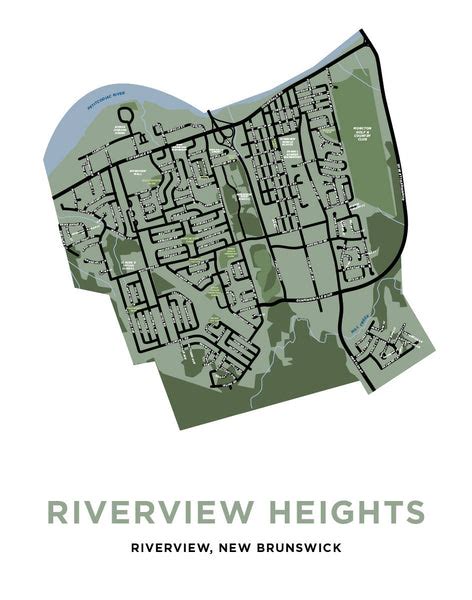 Riverview Heights Neighbourhood Map Print – Jelly Brothers