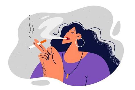 Woman Smoking Vector Art Icons And Graphics For Free Download