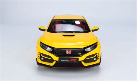 1 18 Lcd 2020 Honda Civic Type R Type R Typer Fk8 Yellow Diecast Car Model