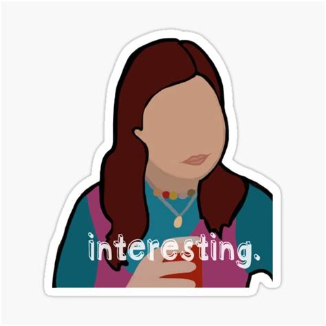 "Carly “Interesting” Meme" Sticker by Ethereal-Enigma | Redbubble