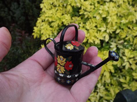 Bargeware Miniature Watering Can Model Hand Painted Barge Etsy