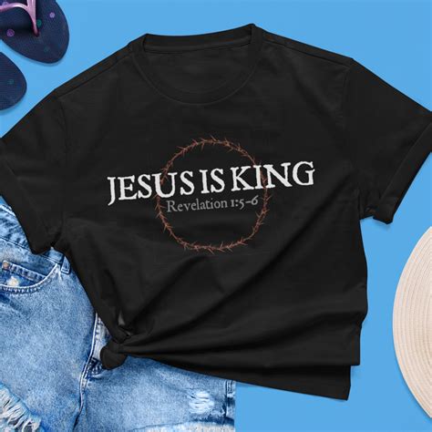 Jesus Is King Shirt Crown Jesus Shirt Jesus Is Lord Faith Etsy