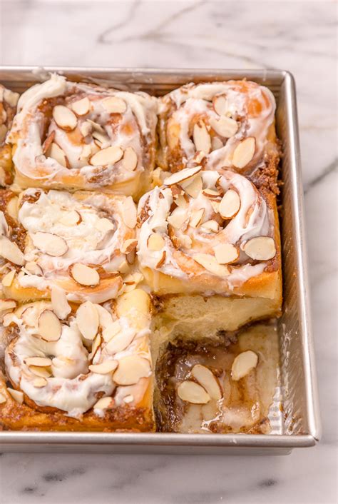 Triple Almond Cinnamon Rolls Baker By Nature