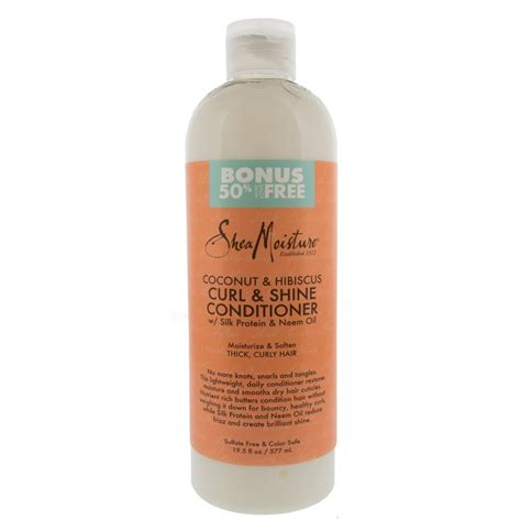 Shea Moisture Curl And Shine Conditioner Coconut And Hibiscus 19 5 Oz