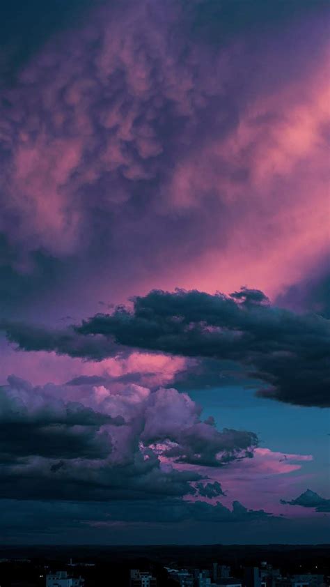 Aesthetic Pastel Clouds Novocom Top Dark Pastel HD Phone Wallpaper