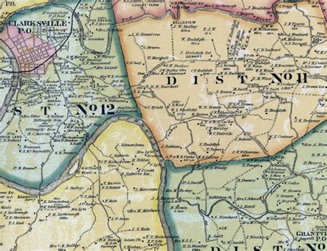 1877 Map of Montgomery County Tennessee Clarksville | Etsy