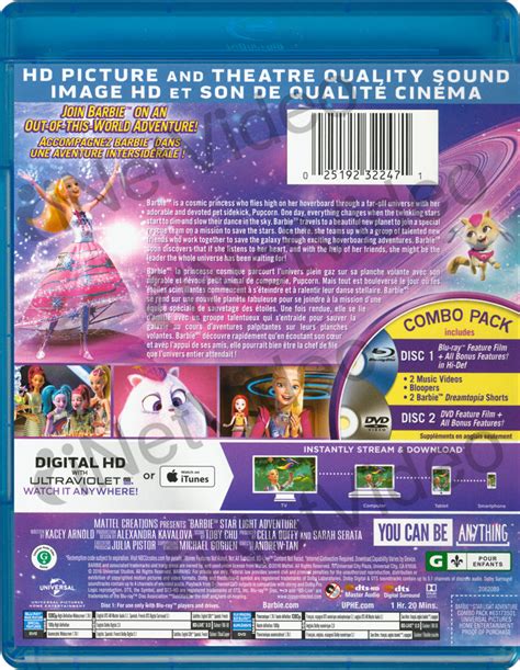 Barbie Star Light Adventure Blu Ray Dvd Digital Hd Blu Ray