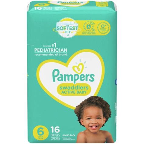 Pampers Swaddlers Active Baby Size Diapers Ct Kroger