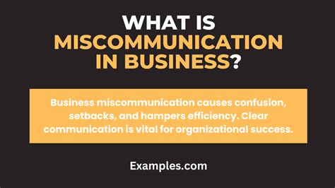 Miscommunication In Business Examples How To Avoid