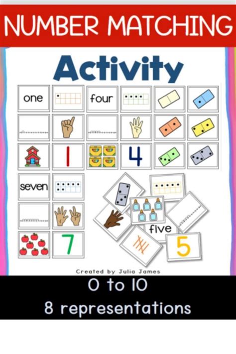 Math Matching Activity Sorting Numbers To Matching Activity