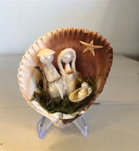 Handmade Seashell Nativity Etsy