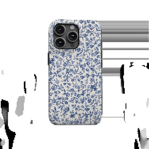 iPhone 14 Pro Max Cover - Blue Porcelain | CaseFace UK