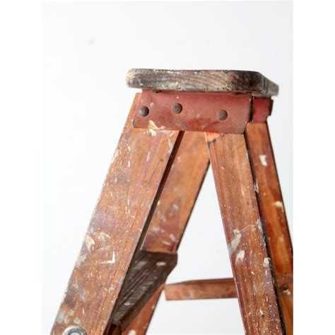 Vintage Painter's Wooden Ladder | Chairish