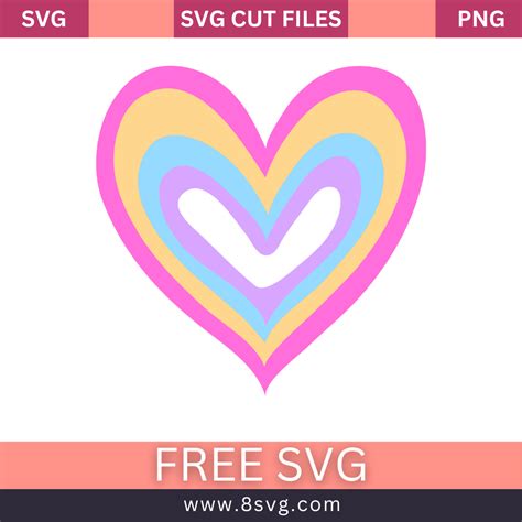 Hearts SVG Free Cut File for Cricut – RNOSA LTD | 8SVG