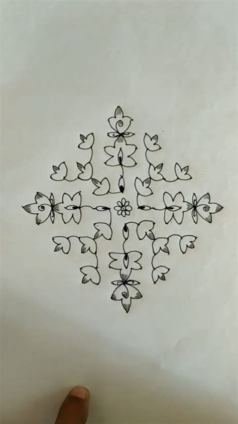 Dots Simple Navaratri Special Kolam Puratasi Madham Kolam