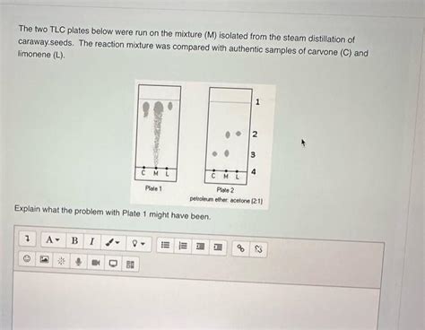 Solved The Two Tlc Plates Below Were Run On The Mixture M