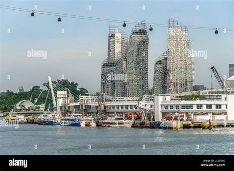 Cruise Terminal in Singapore Harbor Stock Photo - Alamy