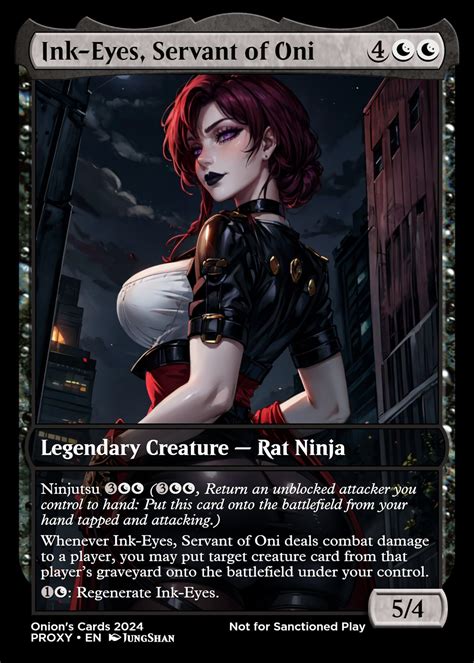 Ink Eyes Servant Of Oni Legendary Creature Proxy Anime Waifu Etsy