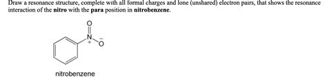 Solved Draw A Resonance Structure Complete With All Formal Chegg